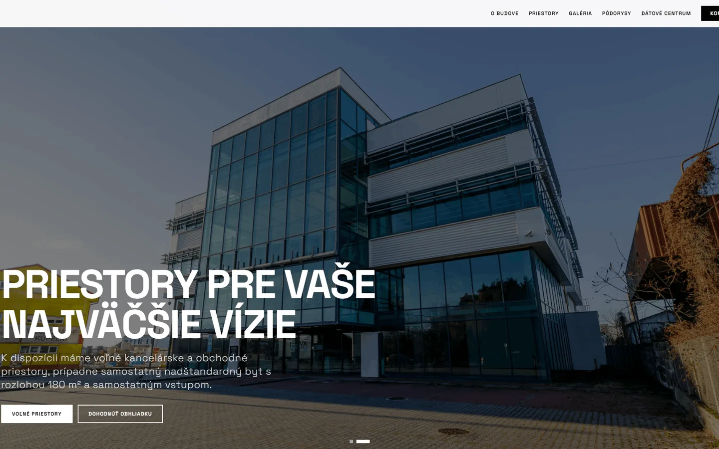 Web pre ZIPCITY Nitra — Komerčné priestory